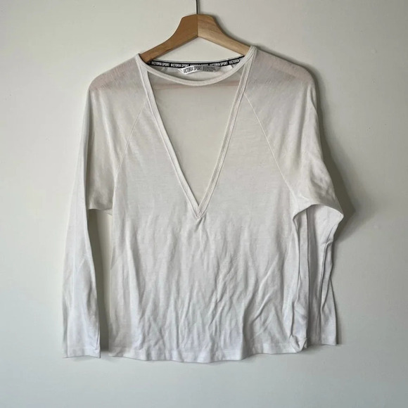 Victorias secret sport white long  mesh xs athletic - Picture 1 of 12